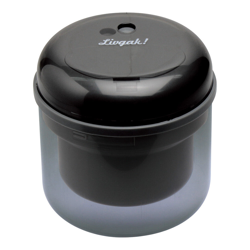LIVAGAK Battery-Operated Electric Pencil Sharpener – Ivory / Black