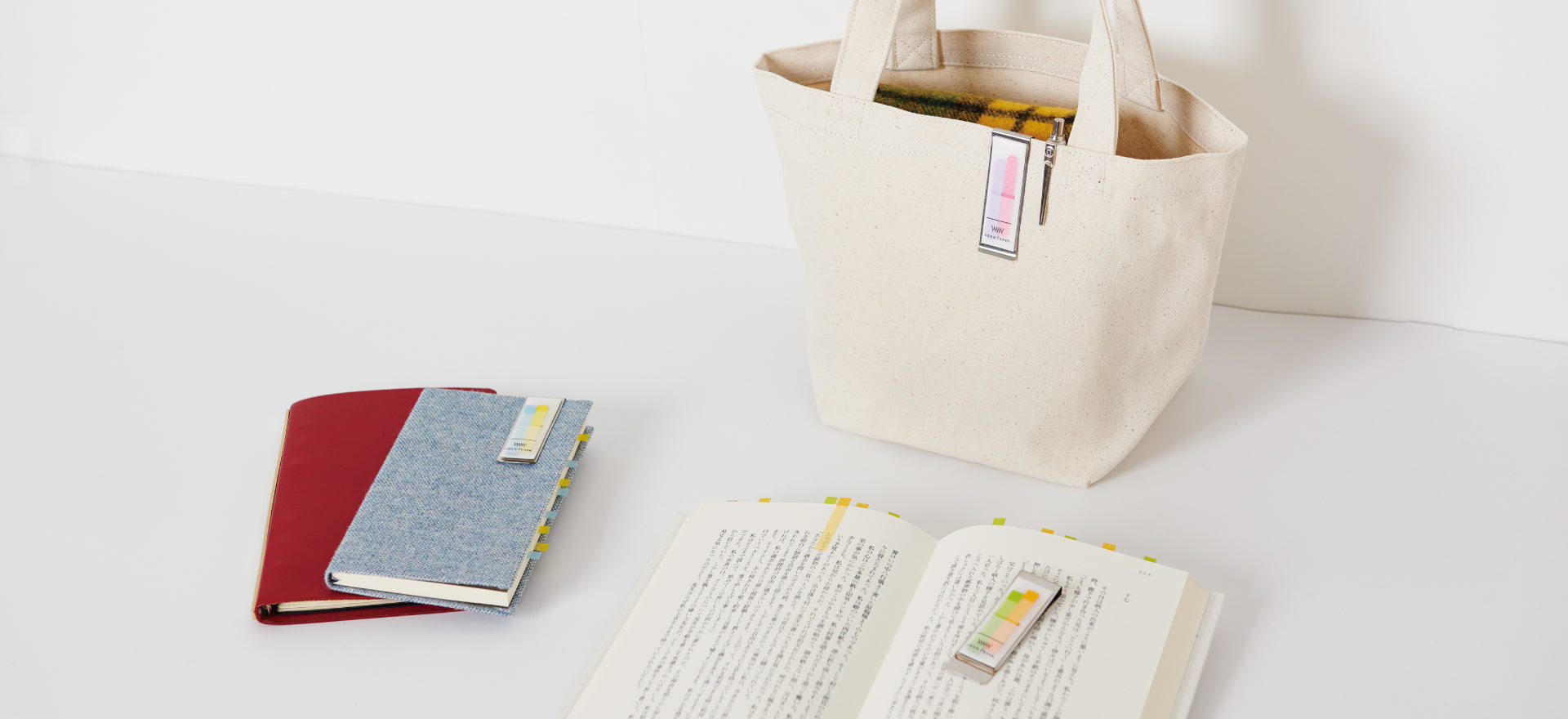 KANMIDO Sticky note Clip Coco Fusen – Light Blue (Size S)