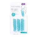 Pack of three mint green Punyu Spiral pencil grips in a clear blister pack with a white backing card featuring Japanese text.