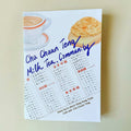 Zine cover with food illustration and text 'Cha Chaan Teng Milk Tea. Community' set again an image of a menu.