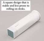 White square glue stick on light grey background.