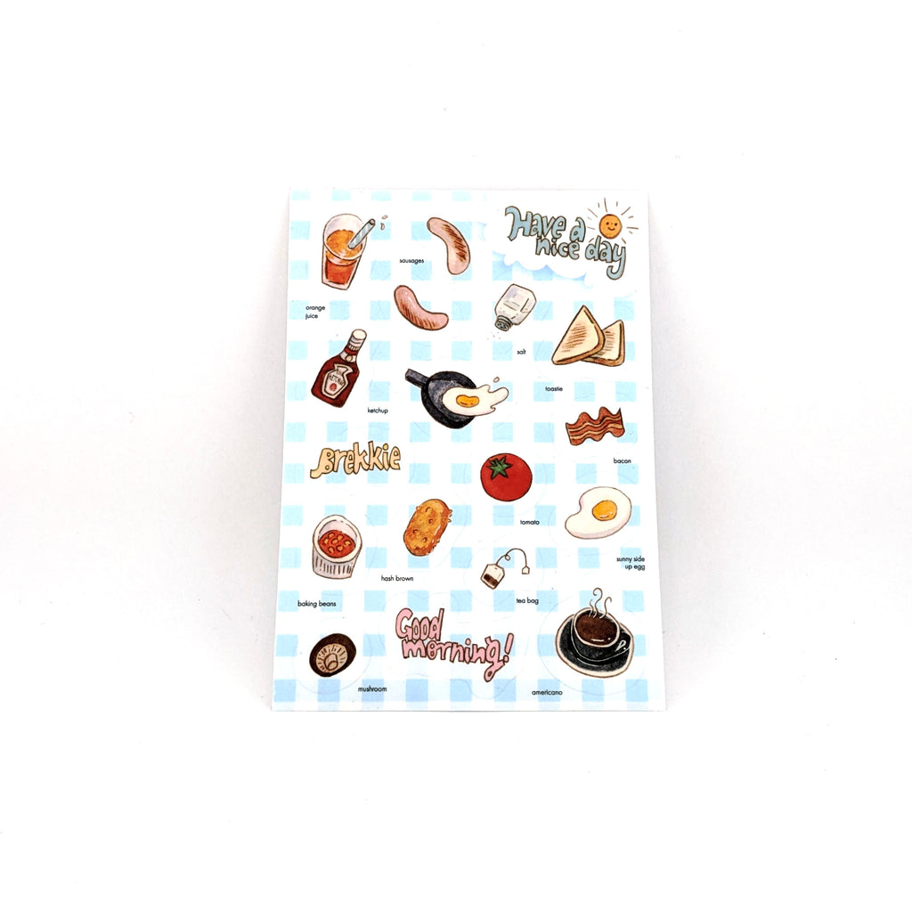 Octoberfourteenth - English Breakfast Sticker Sheet