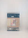 A packaged A5 planner insert sheet set by Paper Paradise, shown in its clear plastic sleeve against a plain white background.