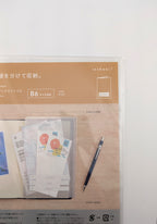DAIGO isshoni. B6 Notebook Cover Customisable Insert (Zipper Pocket / Index File)