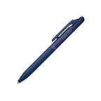 Pentel Calme 0.35 blue pen in plastic on white background.