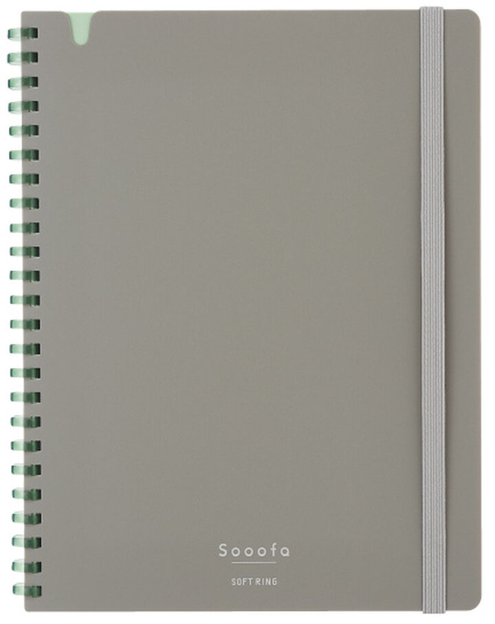 KOKUYO Sooofa Soft Ring A5 Notebook - Warm Grey